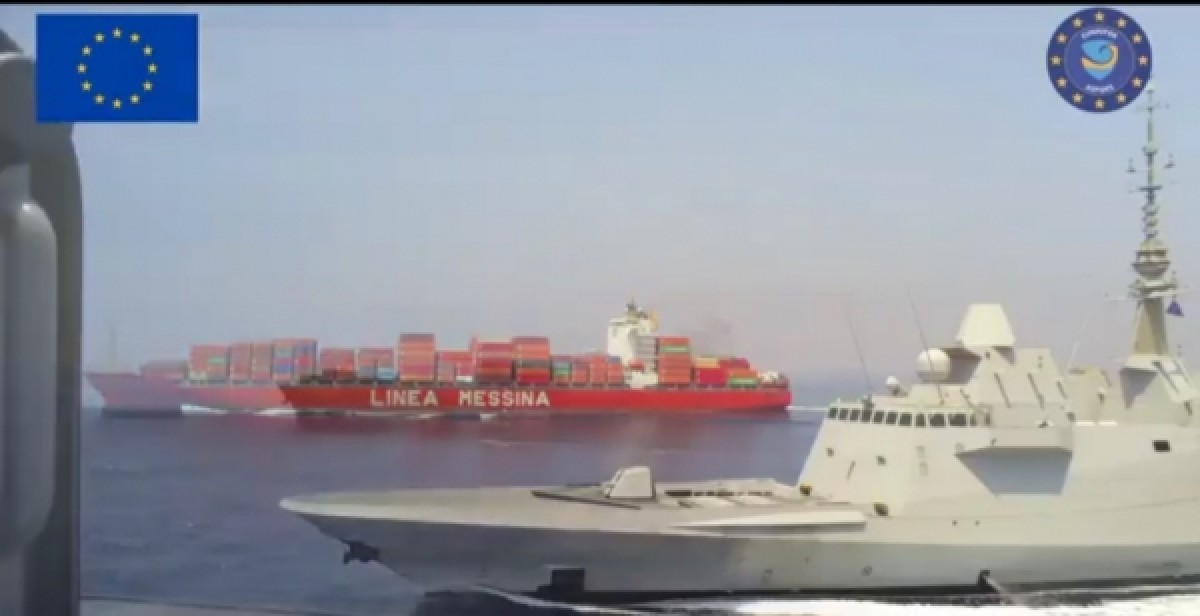 "أسبيدس" تعلن تأمين مرور 100 سفينة تجارية في البحر الأحمر