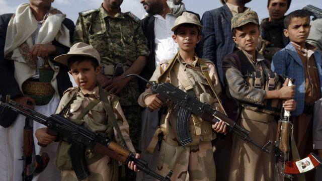 تقرير حقوقي يوثق 231 حالة تجنيد لأطفال قامت بها مليشيا الحوثي