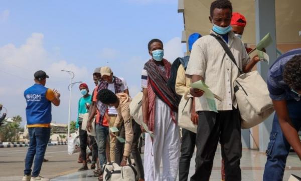 الهجرة الدولية: دخول 55 ألف مهاجر أفريقي إلى اليمن منذ مطلع العام الجاري