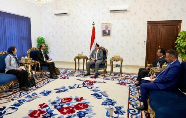 "بن مبارك" يبحث مع السفير السويسري جهود تحقيق السلام في اليمن