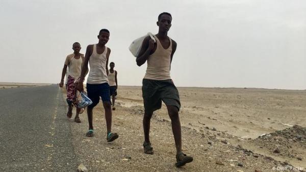 تقرير أممي: وصول 77 ألف مهاجر أفريقي إلى اليمن منذ مطلع العام الجاري