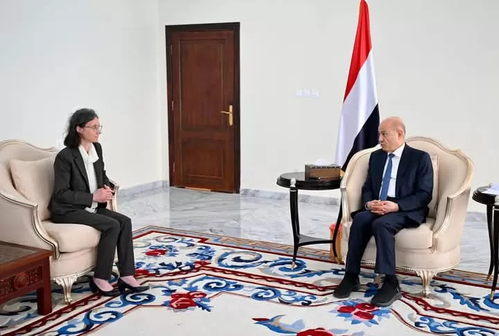 الرئيس العليمي يدعو لتحرك دولي حاسم ضد الحوثيين وتجفيف مصادر تمويلهم